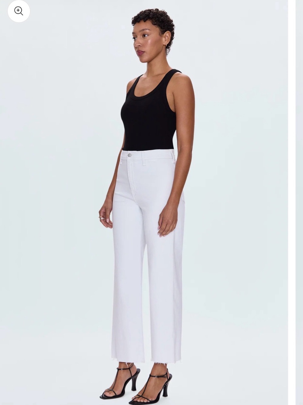 NWT - Pistola Penny High Rise Wide Leg Jeans- white - Picture 4 of 5
